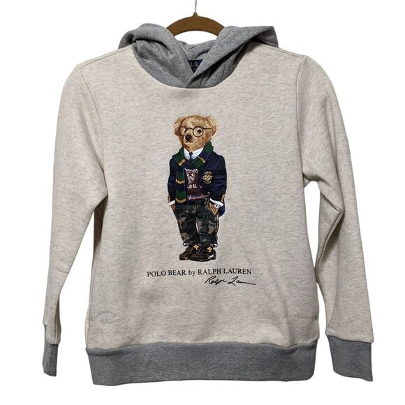 NWT POLO RALPH LAUREN Polo Teddy Bear Hoodie Sweatshirt M - Picture 1 of 6